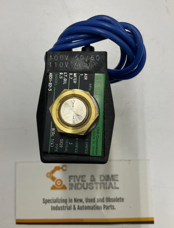 CKD AB31-02-3 New Solenoid Valve AC100V