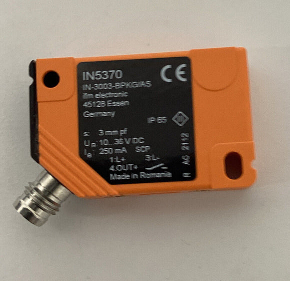 IFM Efector IN5370 / IN-3003-BPKG/AS-610 TPS Proximity Sensor 10-36V/DC