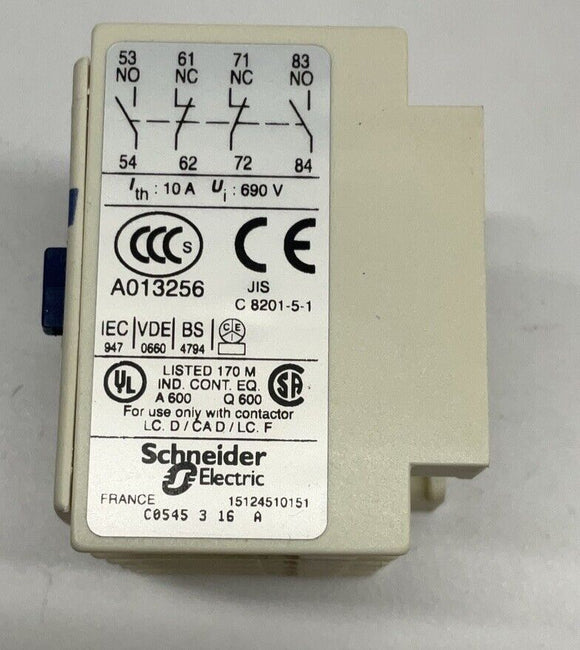 Square D Telemecanique LADN22 Contact Block 2NO 2NC