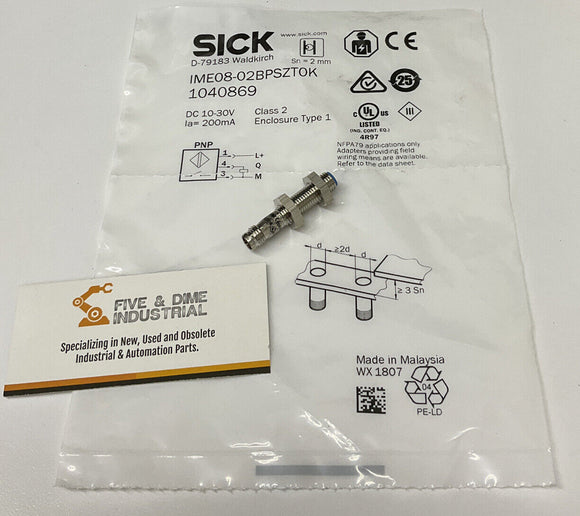 Sick IMG08-02BPSZT0K / 1040869 Proximity Sensor 10-30 Vdc