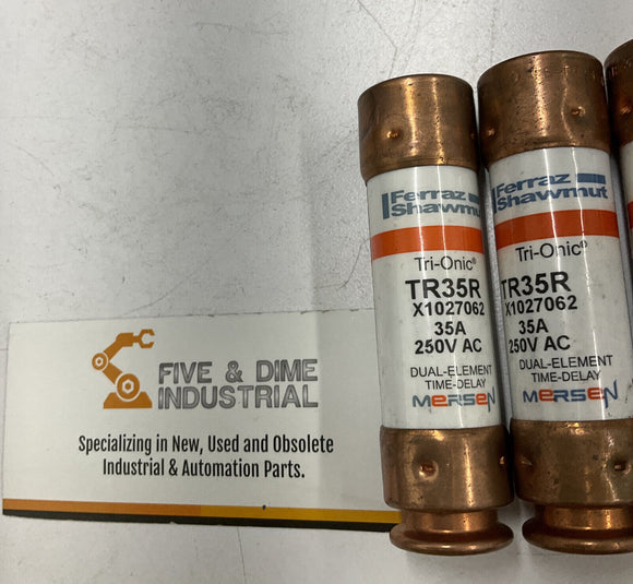 Ferraz Shawmut TR35R Lot Of 3  35A 250V