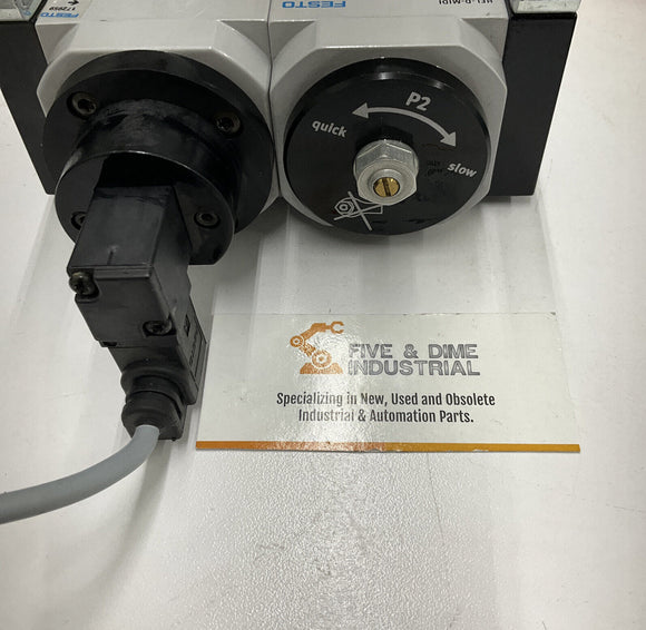 Festo HEE-D-Midi-24 / Held-Midi Pneumatic Valve Assembly w/Shut Off Valve