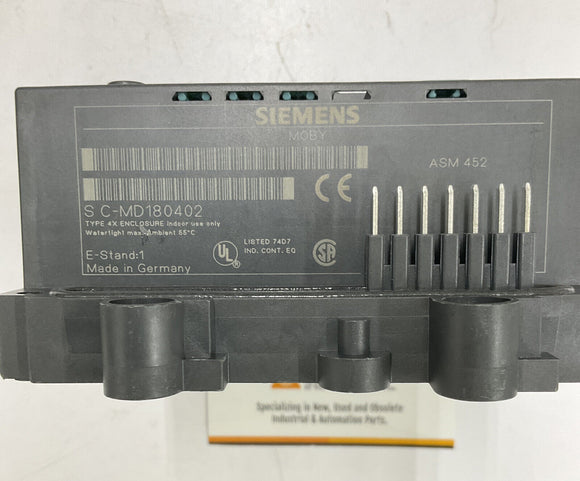 Siemens 6GT2-002-OEB20 Moby ASM 452 Module with Base