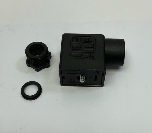 Omal  10/250  Solenoid Valve Connector  2-Pin + Ground