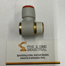 SMC KQ2VS13-37S Tube Hex Socket Elbow Fitting 1/2" NPT X 1/2" OD-1
