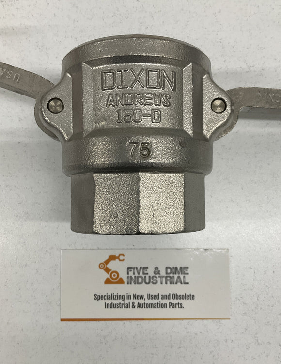 Dixon Andrews 1-1/2" Stainless Steel Coupler DXV-150-DL-SS