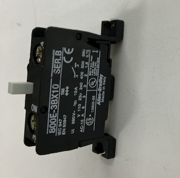 Allen Bradley 800E-3BX10 Ser B Contact Block