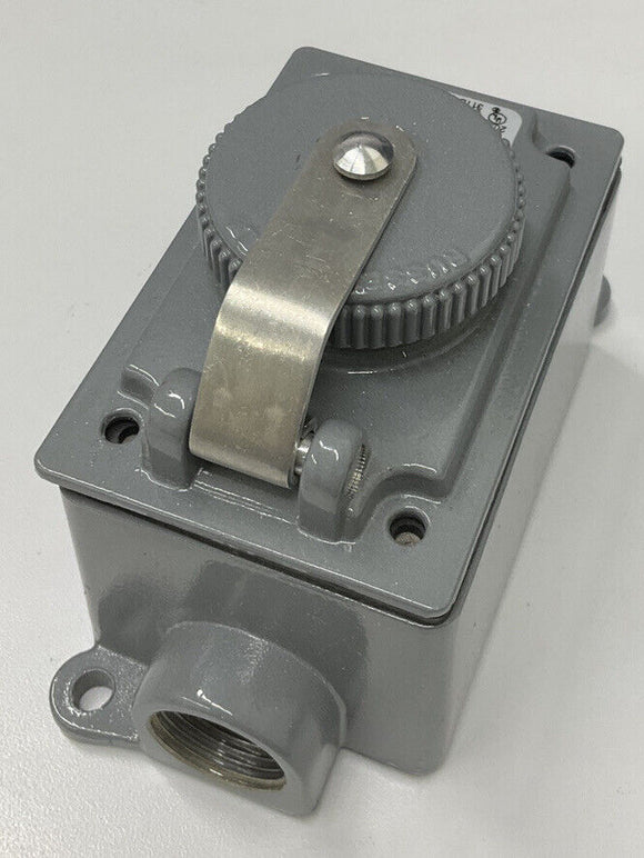 Russell Stoll 3744 Receptacle Box, 10A, 250V/600VAC