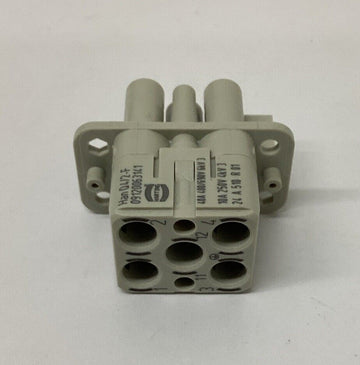 Harting 09120063141 / Han-Q4/2-F Heavy Duty Power Blank Connector Insert - 0