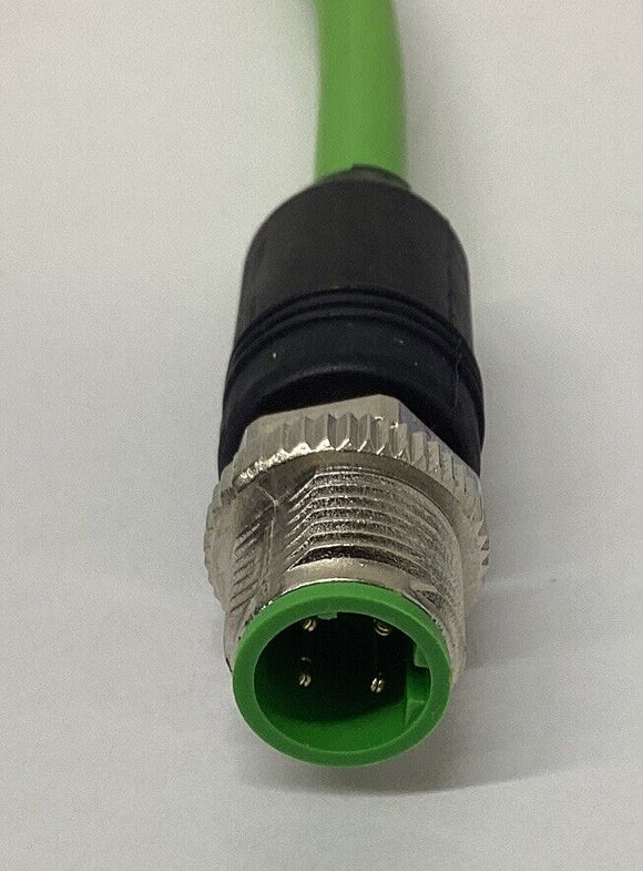 Murr 7000-44511-7960050 M12 Male/Male 4-Pole Shielded Cable .5M