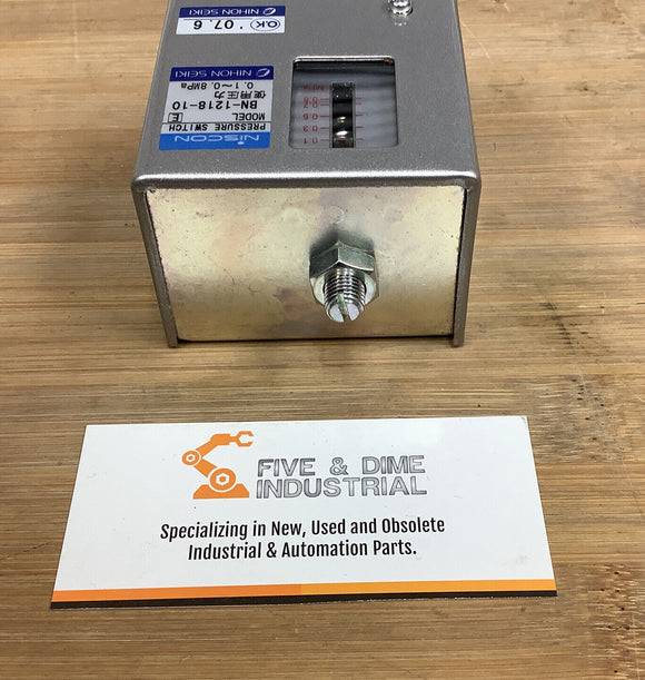 Nihon Seiki BN-1218-10 Pressure Switch AC250V 15A