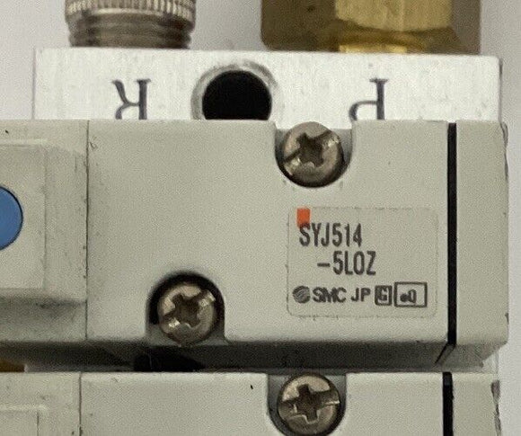 SMC SYJ514-SLOZ 12-Valve Manifold 24 Vdc
