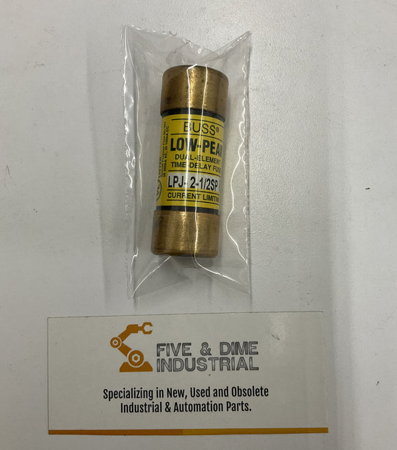 Buss Bussmann Low-Peak LPJ-2-1/2SP Dual Element Time Delay 600V 2-1/2A