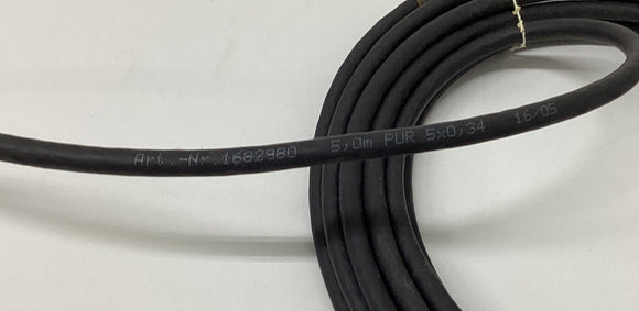 Phoenix Contact 1682980 5 Meter 5- Pin 90 Degrees Female Cable Shielded