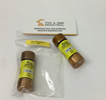 Bussmann LPJ-7SP Lot of (2) Low Peak Dual Element 7 Amp Fuses