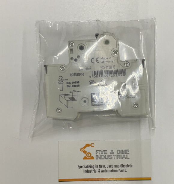 Siemens 5SY4110-8 Circuit Breaker w/ 5ST3010 Auxiliary Circuit Switch