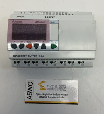 Crouzet Control 88974052 M3 CD20 12I / 8O Microcontroller 24VDC