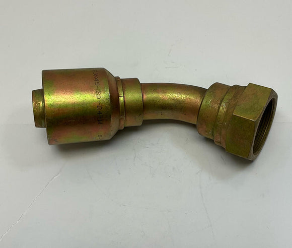 Kurt Hydraulics  FJX45-20-24-W 1-1/4'' Hose ID Crimp x 1/2'' JIC Female 45°