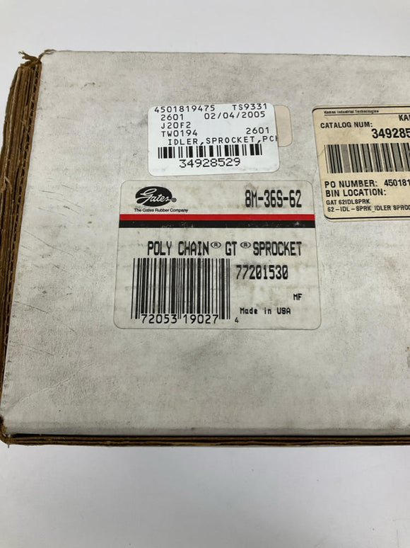 Gates 8M-36S-62 Poly Chain GT Idler Sprocket