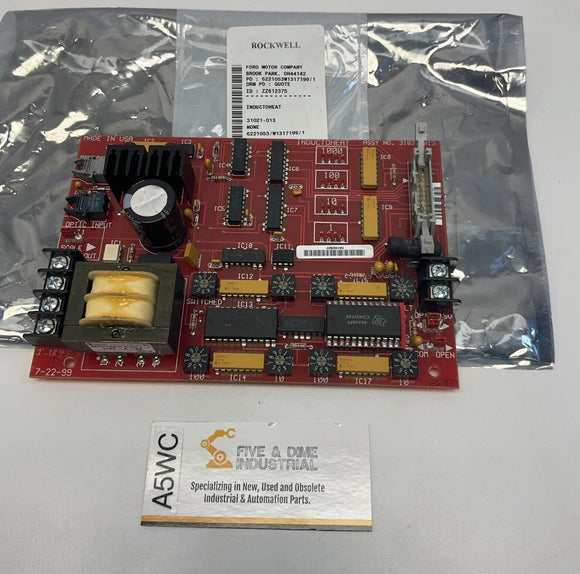 Rockwell Inducto Heat Control Board 31021-013