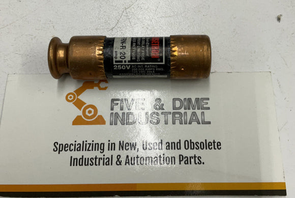 Bussmann FRN-R-20 Fusetron Time Delay Fuses 20A 250V Lot of 5