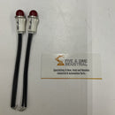 VCC Lot of 2 1050A1 / 18M7892 Red Wired 125 Vac Snap in Lamp-4