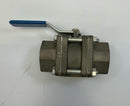 Dyna-Quip  V6S-1  3-Piece 316 Stainless Bolted In-Line Ball Valve 1'' Female Npt-6