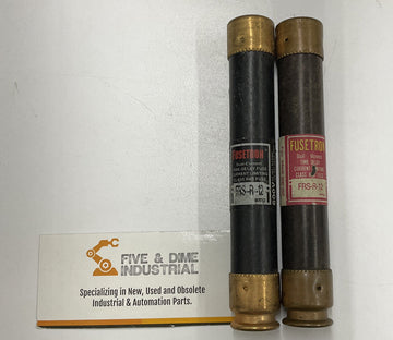Fusetron FRS-R-12 Lot of (2)  Dual Element Time Delay
