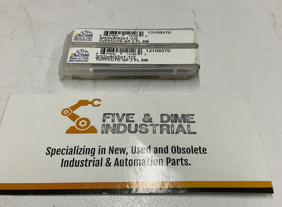 Tuffcut 3/32 x 9/32x1-1/2 Lot of 2 Carbide Endmill