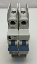 Allen Bradley  1489-A2D040  4 Amp, 2 Pole Circuit Breaker 48 VDC,  480Y/277 VAC-3