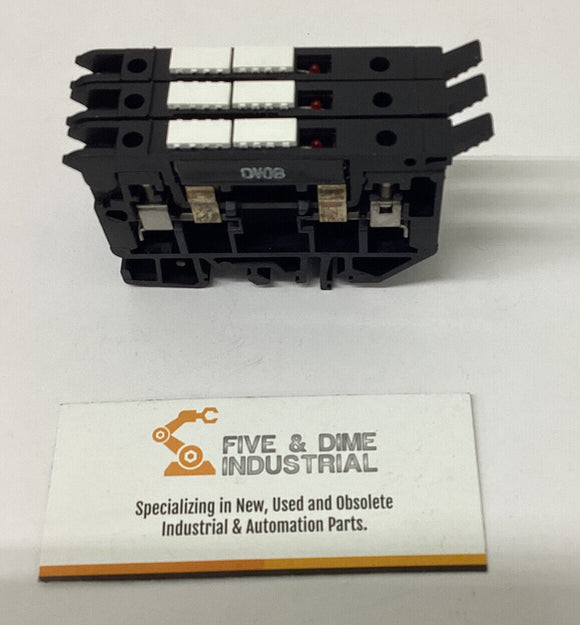 Allen Bradley 1492-H LED Din Mount Fuse Holder. Lot of 3