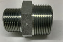 Parker 1-1/4x1 FF-S Hex Pipe Nipple 1"x1-1/4" Male NPT-1