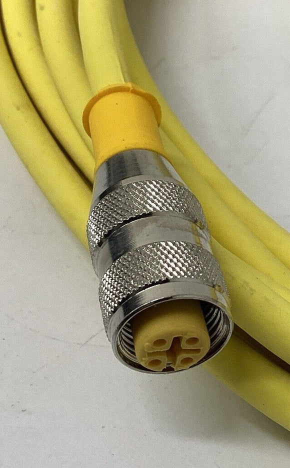 Turck RK4.41T-4/S529 Cable U2177-3 M12, Male Single End 4-Wire 4M