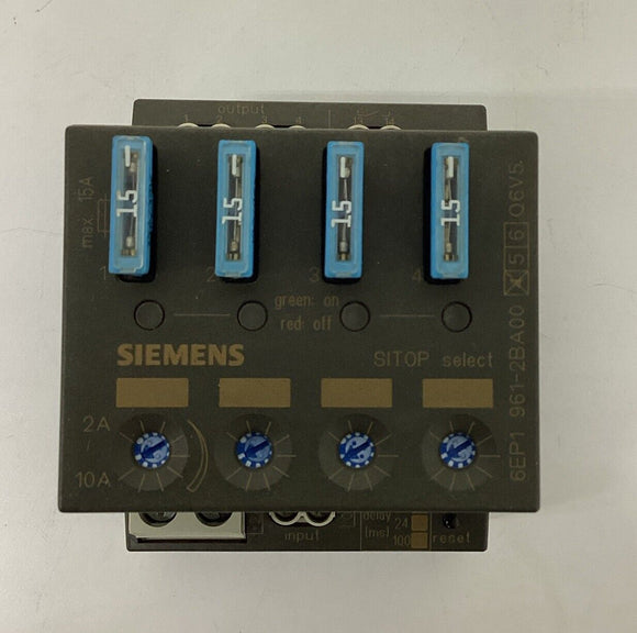 Siemens 6EP1-961-2BA00 Input Diagnostic Module 24 VDC