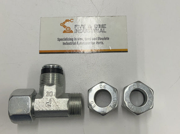 Parker EL15ZLCF El Swivel Nut Run Tee 2x15mm x M22-1.5