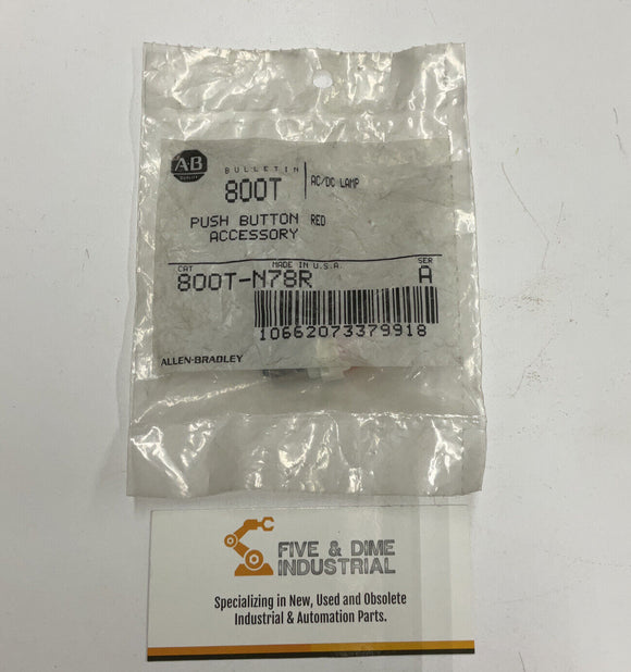 Allen Bradley 800T-N78R Push Button Red Accessory