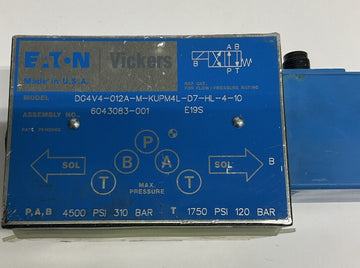 Eaton Vickers 02-401304 Directional Valve w/ M12 4-Pin - 0