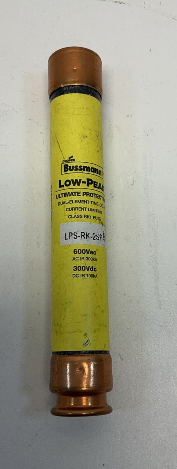 Bussmann LPS-RK-2SP 2A/AMP Lot of 3 Fuses