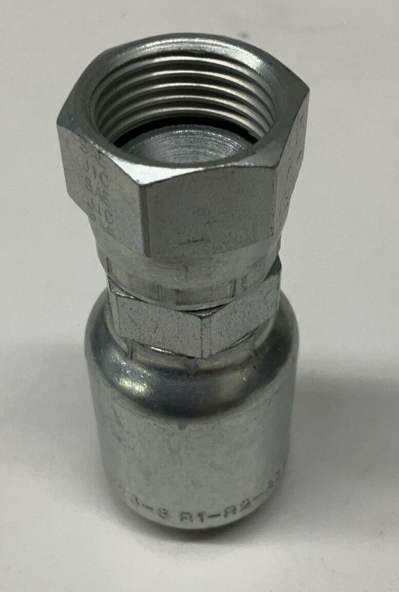 Parker P10643-10-8  5/8" JIC Swivel x 1/2" Hose Crimp Fitting