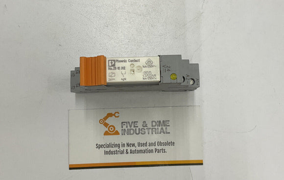 Phoenix Contact 29-61-312 Relay w/ 25-67-772 Din Socket