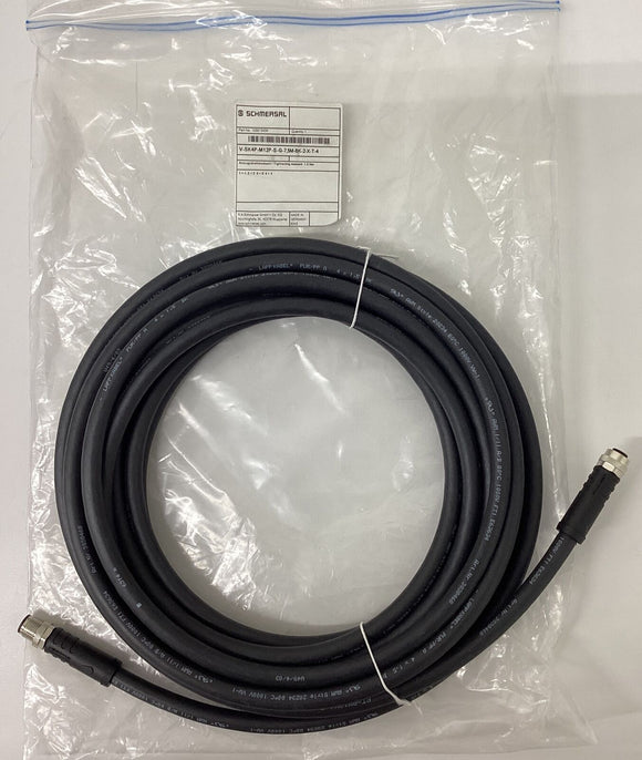 Schmersal 103013434 7.5 Meter  4-Pole Cable V-SK4P-M12P-S-G-7,5M-BK-2-X-T-4 C160