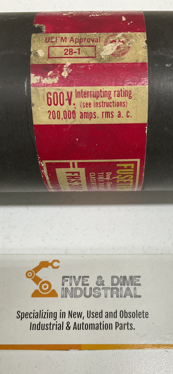 Bussmann Fusetron FRS-300 Dual Element Time Delay