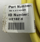 Turck RK4.41T-8/S529 Cable U2182-8 M12, Male Single End 4-Wire 8M-2