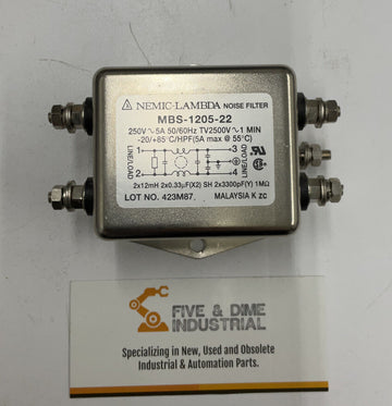 Nemic Lambda MBS-1205-22 Noise Filter 250V AC