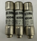Siba 6CC4S 600V 4 Amp Duralim Fuses Box of 3-3