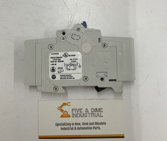 Allen Bradley 1489-M1D050 Ser. D 5 Amp Circuit Breaker