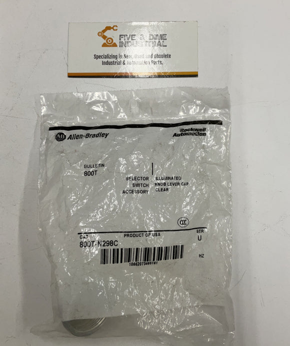Allen Bradley 800T-N298C Clear Illuminated Selector Switch