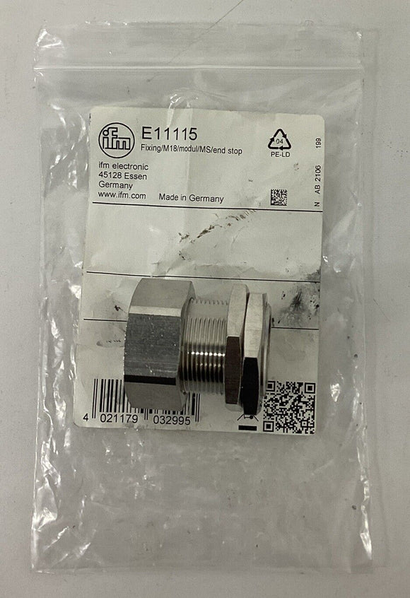 IFM Efector E11115 M18 Mounting Sleeve with End Stop