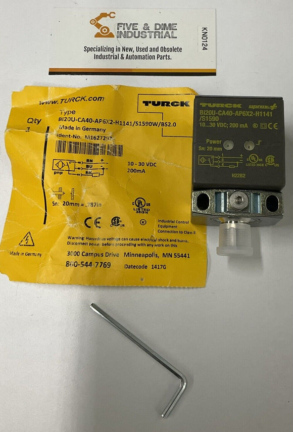 Turck BI20U-CA40-AP6X2-H1141/S1590W/BS2.0 / M1627297 Sensor