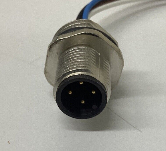 Murr Elektronik  7000-13501-9710020 M12 4-Wire Male Receptacle Front Mt.